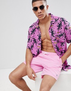 Розовые шорты для плавания узкого кроя с логотипом Original Penguin - Розовый
