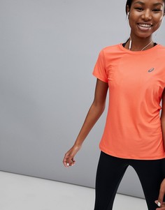 Коралловая футболка с короткими рукавами Asics - Розовый