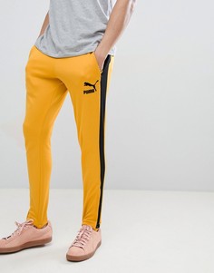 Желтые джоггеры в винтажном стиле Puma T7 57498748 - Желтый