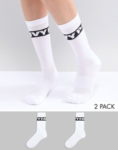 2 пары белых носков с логотипом Ivy Park - Белый