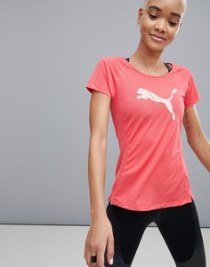 Красная футболка с короткими рукавами и логотипом Puma Running - Красный