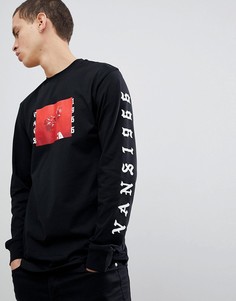 Черный лонгслив Vans Bad Valentine VA3H7ABLK - Черный