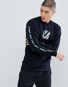 Черный лонгслив с принтом на рукаве Vans Grands VA3H79BLK - Черный