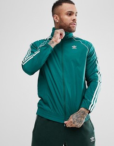 Зеленая спортивная куртка adidas Originals adicolor Superstar CW1311 - Зеленый