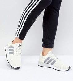 Светло-бежевые кроссовки для бега adidas Originals N-5923 - Белый