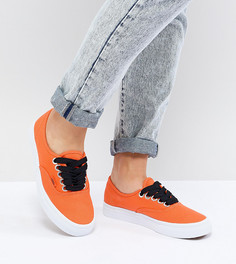 Кроссовки с яркими шнурками Vans Design Assembly Authentic - Оранжевый