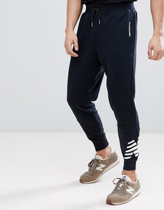 Черные меланжевые джоггеры New Balance MP81507_BK - Черный