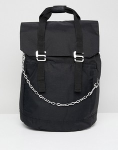 Рюкзак с цепочкой и отделением для ноутбука ASOS - Черный
