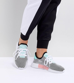 Черно-зеленые кроссовки adidas Originals Deerupt - Черный