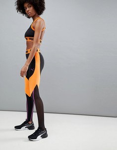 Черно-оранжевые леггинсы Puma эксклюзивно для ASOS - Мульти