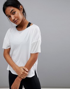 Белая футболка с перфорацией Reebok Training - Белый