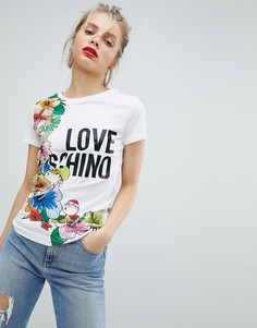 Футболка с логотипом Love Moschino - Белый