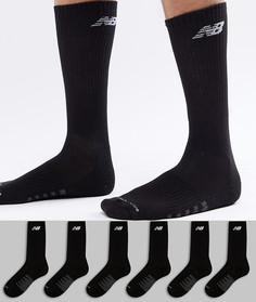 6 пар черных носков New Balance N5050-801-6EU BLK - Черный