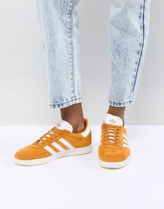 Кроссовки горчично-желтого цвета adidas Originals Gazelle - Желтый