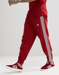 Красные джоггеры с 3 полосками adidas Originals adicolor CW2428 - Красный