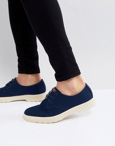 Темно-синие туфли с 3 парами люверсов Dr.Martens Delray - Темно-синий