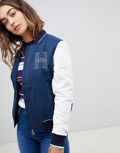 Бомбер в университетском стиле Tommy Hilfiger Denim - Темно-синий