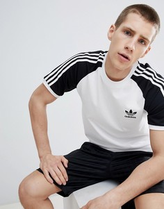 Черная футболка с рукавами реглан adidas Originals adicolor California DM7630 - Черный