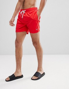 Красные шорты для плавания со шнурком на поясе и логотипом Tommy Hilfiger - Красный