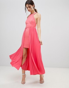 Плиссированное платье мини ASOS DESIGN - Розовый