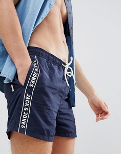 Шорты для плавания с логотипом Jack &amp; Jones - Темно-синий