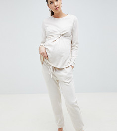 Джоггеры ASOS DESIGN Maternity - Кремовый