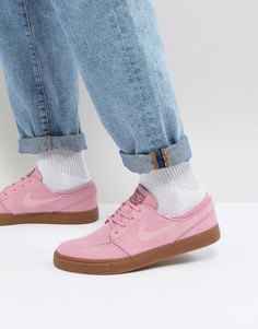 Розовые кроссовки с резиновой подошвой Nike SB Stefan Janoski 333824-604 - Розовый