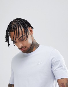 Синяя футболка с вышитым логотипом Nike 827021-558 - Синий