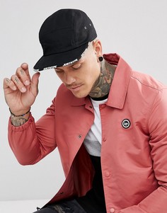 Черная 5-панельная кепка с логотипом Hype - Черный