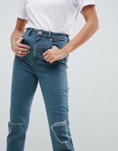 Узкие джинсы в винтажном стиле с завышенной талией ASOS DESIGN Farleigh - Синий