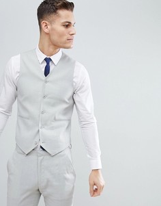 Облегающий жилет холодного серого цвета ASOS DESIGN Wedding - Серый