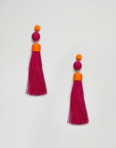 Серьги с кисточками ASOS DESIGN - Мульти