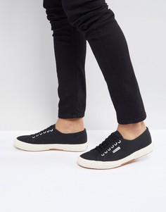 Черные классические парусиновые кеды Superga 2750 - Черный