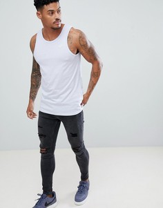 Синяя майка с вышитой галочкой Nike 827282-558 - Синий