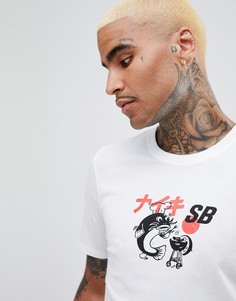 Белая футболка с принтом Nike SB BBQ 912184-100 - Белый