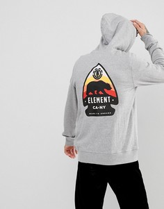 Серый худи с принтом на спине Element Arrow - Серый