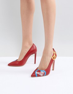 Туфли-лодочки на высоком каблуке Love Moschino - Красный