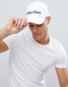 Бейсболка с логотипом Calvin Klein - Белый