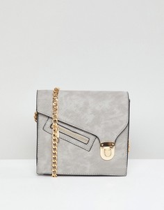 Серая сумка на плечо с молнией Yoki Fashion - Серый