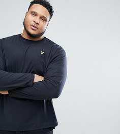 Черный лонгслив с логотипом Lyle &amp; Scott PLUS - Черный