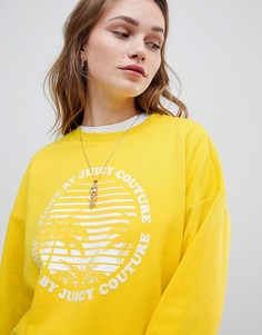 Свитшот с логотипом и принтом Juicy By Juicy Couture - Желтый