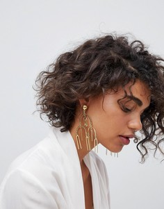 Броские крупные серьги ASOS DESIGN - Золотой
