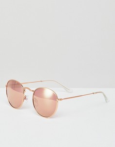 Круглые солнцезащитные очки Monki - Коричневый