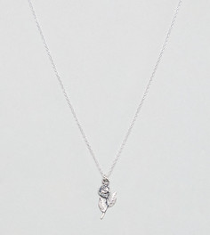 Серебристое ожерелье с подвеской Regal Rose - Серебряный