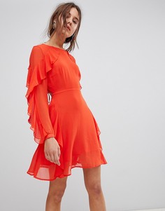 Платье с оборками Glamorous - Оранжевый