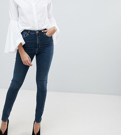 Синие джинсы скинни с завышенной талией ASOS TALL RIDLEY - Синий