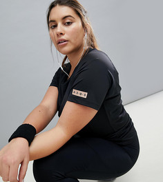 Облегающая спортивная футболка ASOS 4505 CURVE - Черный