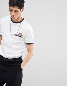Белая футболка с логотипом на груди ellesse - Белый