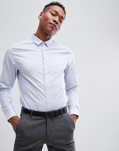 Голубая оксфордская премиум-рубашка узкого кроя ASOS DESIGN - Синий
