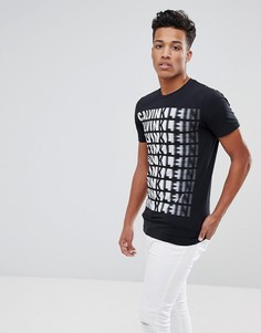 Узкая футболка Calvin Klein Tispeed - Черный